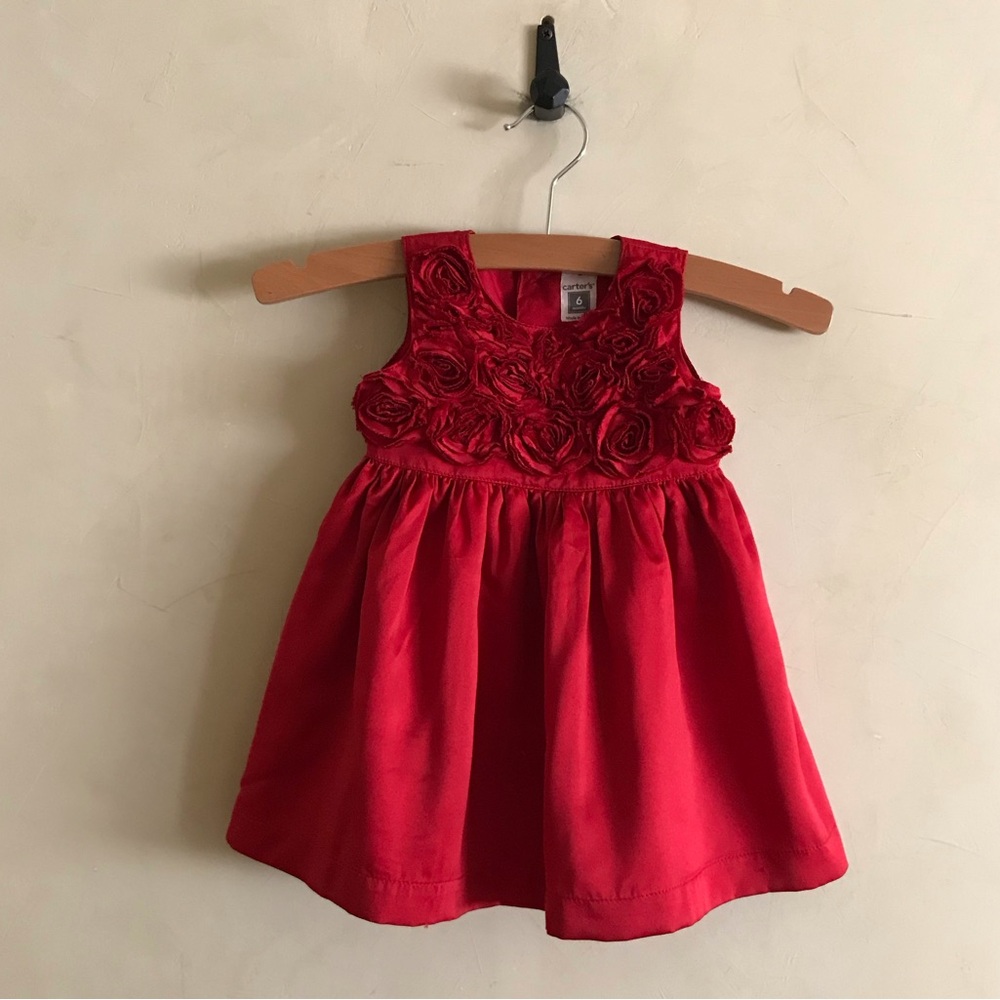 Beautiful Vibrant Red Baby Girl Dress